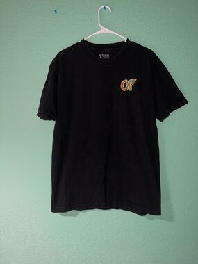 Odd Future Black Short Sleeve Tee with Multicolor OF Logo